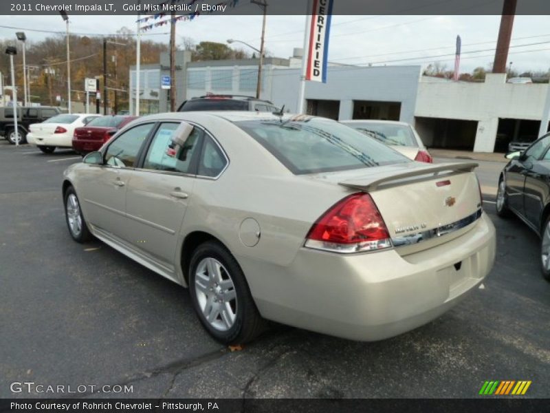 Gold Mist Metallic / Ebony 2011 Chevrolet Impala LT