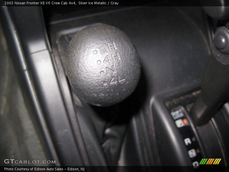 Silver Ice Metallic / Gray 2003 Nissan Frontier XE V6 Crew Cab 4x4