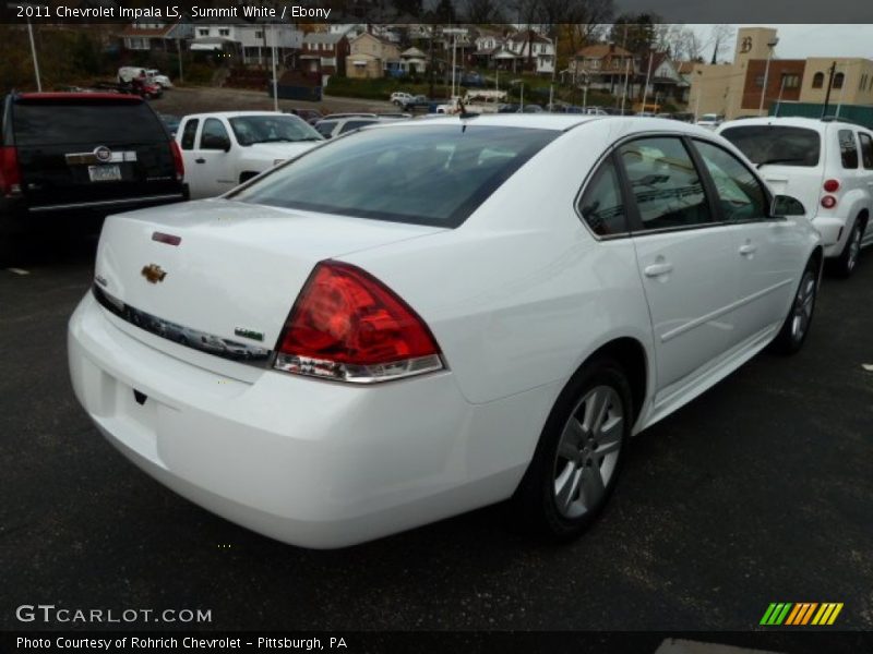 Summit White / Ebony 2011 Chevrolet Impala LS