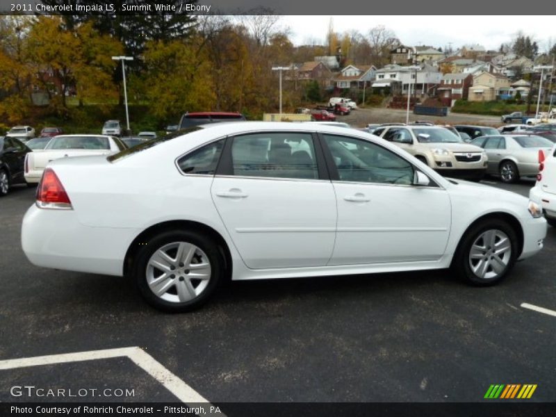 Summit White / Ebony 2011 Chevrolet Impala LS
