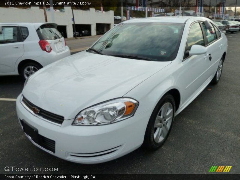Summit White / Ebony 2011 Chevrolet Impala LS
