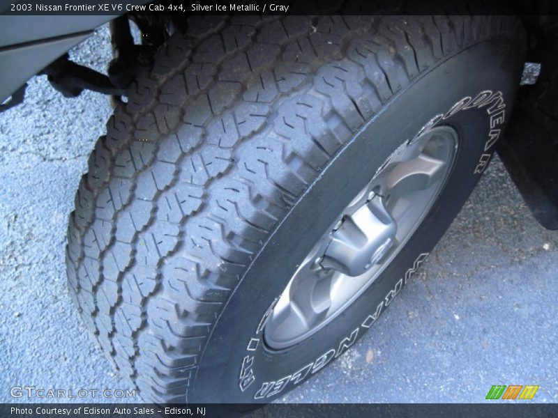 Silver Ice Metallic / Gray 2003 Nissan Frontier XE V6 Crew Cab 4x4