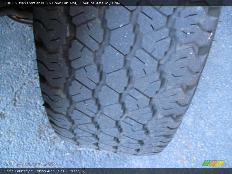 Silver Ice Metallic / Gray 2003 Nissan Frontier XE V6 Crew Cab 4x4