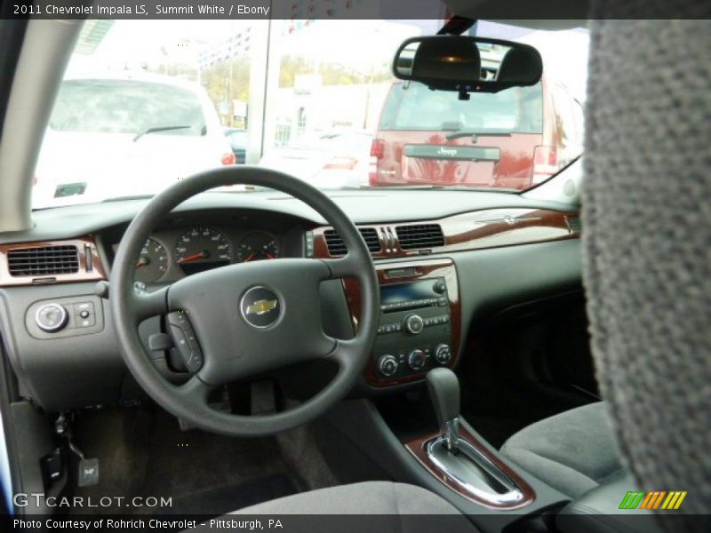 Summit White / Ebony 2011 Chevrolet Impala LS