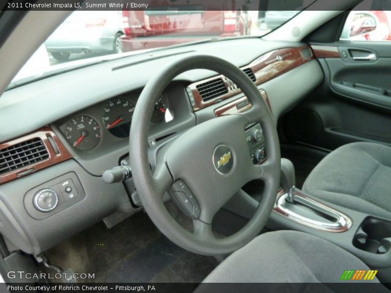 Summit White / Ebony 2011 Chevrolet Impala LS