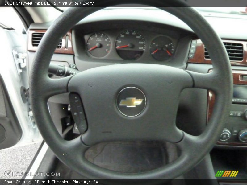 Summit White / Ebony 2011 Chevrolet Impala LS