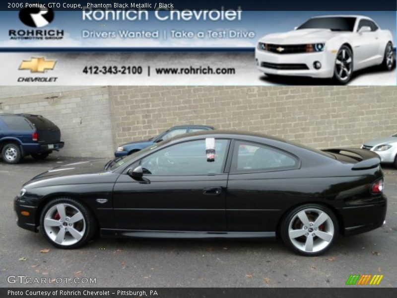 Phantom Black Metallic / Black 2006 Pontiac GTO Coupe