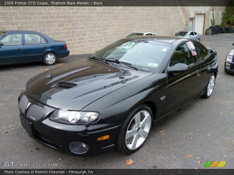 Phantom Black Metallic / Black 2006 Pontiac GTO Coupe