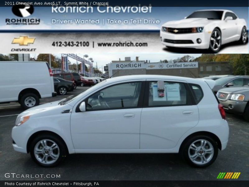 Summit White / Charcoal 2011 Chevrolet Aveo Aveo5 LT