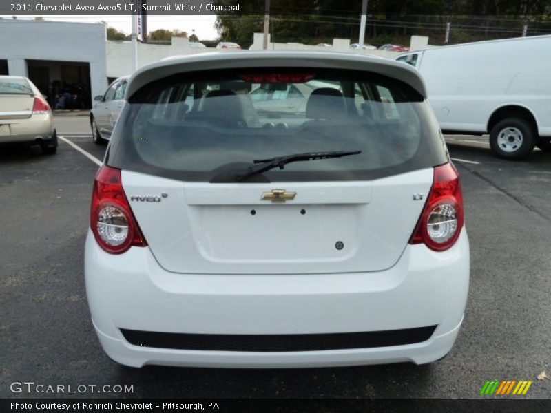 Summit White / Charcoal 2011 Chevrolet Aveo Aveo5 LT