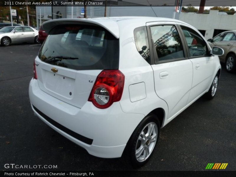 Summit White / Charcoal 2011 Chevrolet Aveo Aveo5 LT