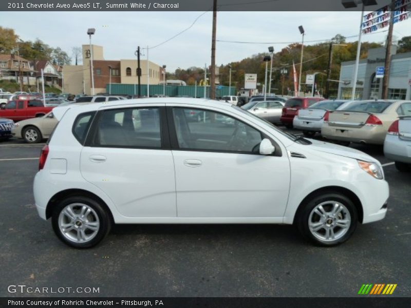 Summit White / Charcoal 2011 Chevrolet Aveo Aveo5 LT