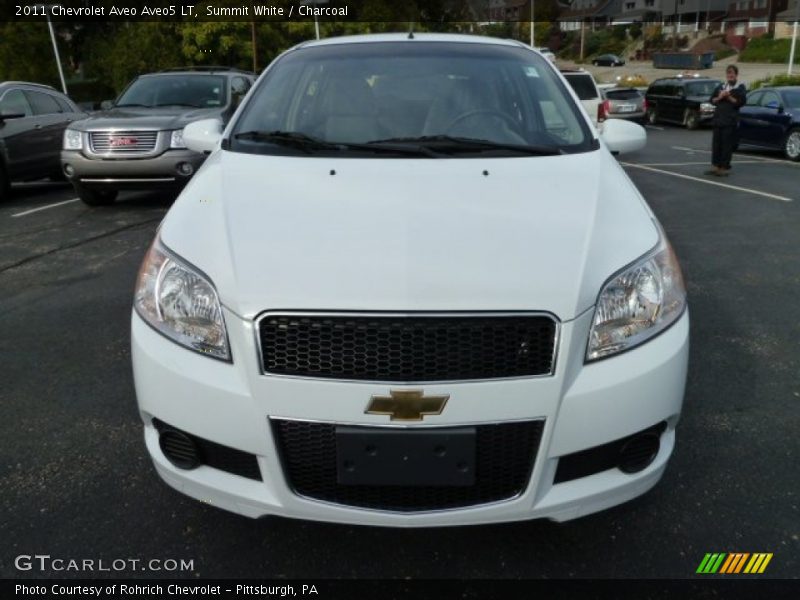 Summit White / Charcoal 2011 Chevrolet Aveo Aveo5 LT