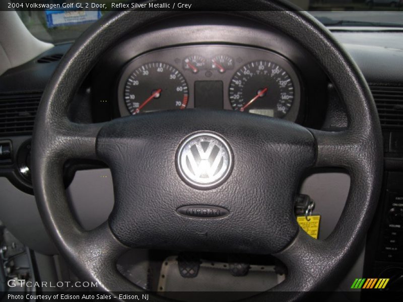 Reflex Silver Metallic / Grey 2004 Volkswagen Golf GL 2 Door