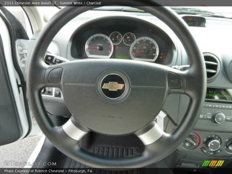 Summit White / Charcoal 2011 Chevrolet Aveo Aveo5 LT