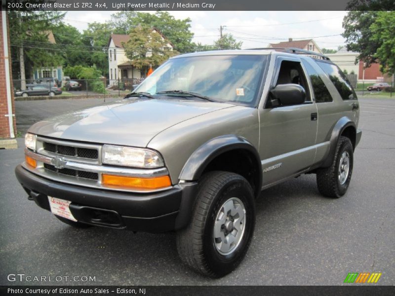 Light Pewter Metallic / Medium Gray 2002 Chevrolet Blazer LS ZR2 4x4