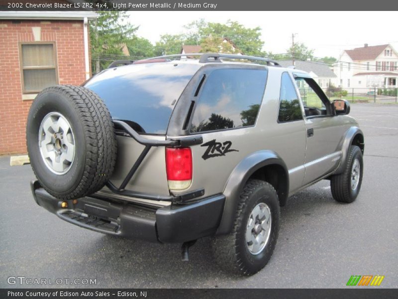 Light Pewter Metallic / Medium Gray 2002 Chevrolet Blazer LS ZR2 4x4