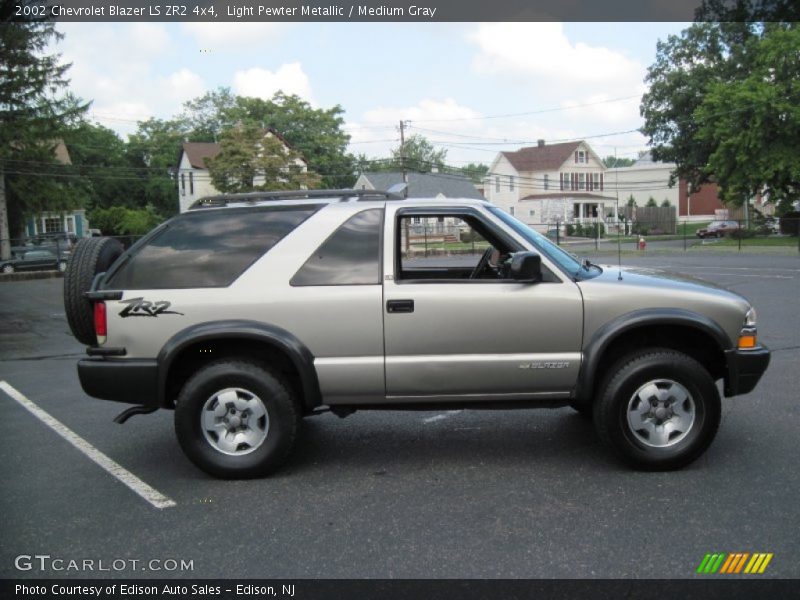 Light Pewter Metallic / Medium Gray 2002 Chevrolet Blazer LS ZR2 4x4
