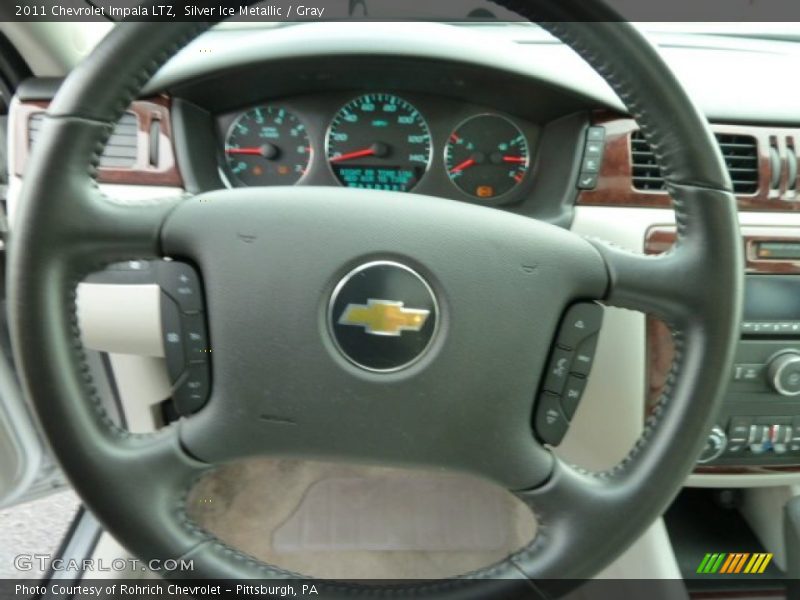 Silver Ice Metallic / Gray 2011 Chevrolet Impala LTZ
