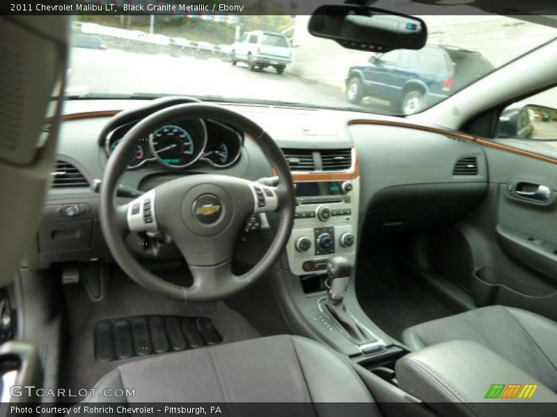 Black Granite Metallic / Ebony 2011 Chevrolet Malibu LT