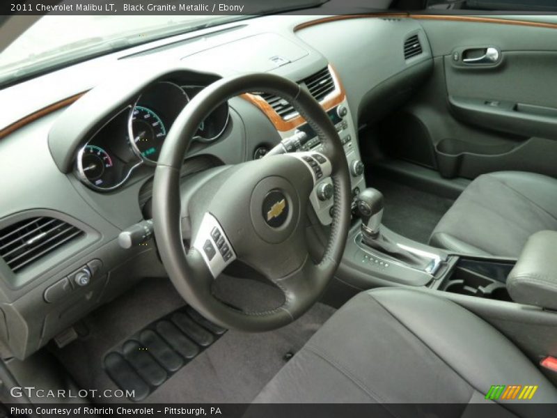 Black Granite Metallic / Ebony 2011 Chevrolet Malibu LT