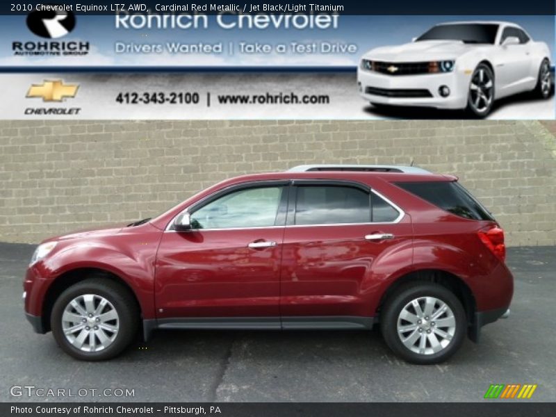 Cardinal Red Metallic / Jet Black/Light Titanium 2010 Chevrolet Equinox LTZ AWD