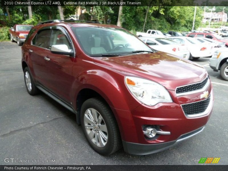 Cardinal Red Metallic / Jet Black/Light Titanium 2010 Chevrolet Equinox LTZ AWD