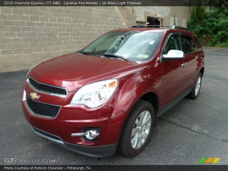 Cardinal Red Metallic / Jet Black/Light Titanium 2010 Chevrolet Equinox LTZ AWD