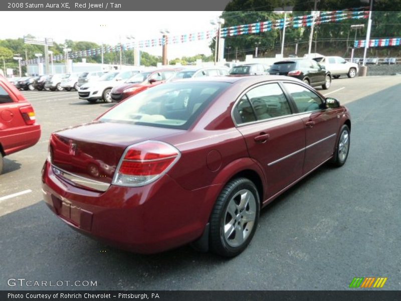 Red Jewel / Tan 2008 Saturn Aura XE
