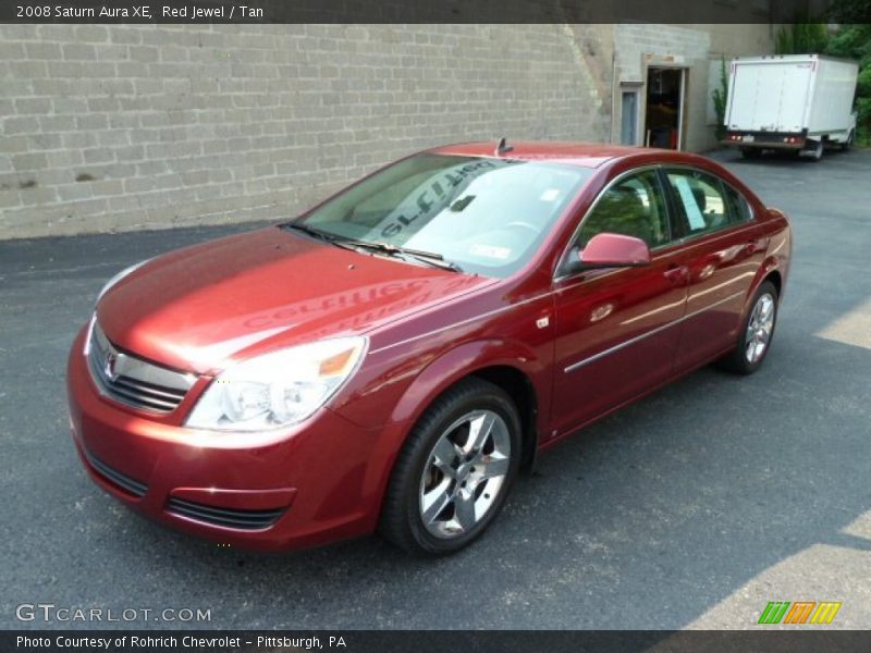 Red Jewel / Tan 2008 Saturn Aura XE