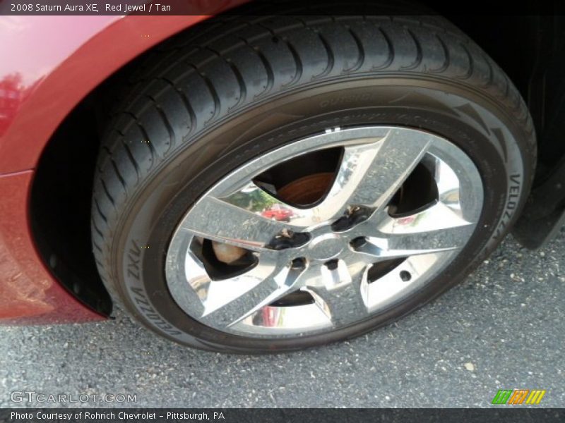 Red Jewel / Tan 2008 Saturn Aura XE