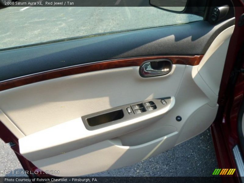 Red Jewel / Tan 2008 Saturn Aura XE