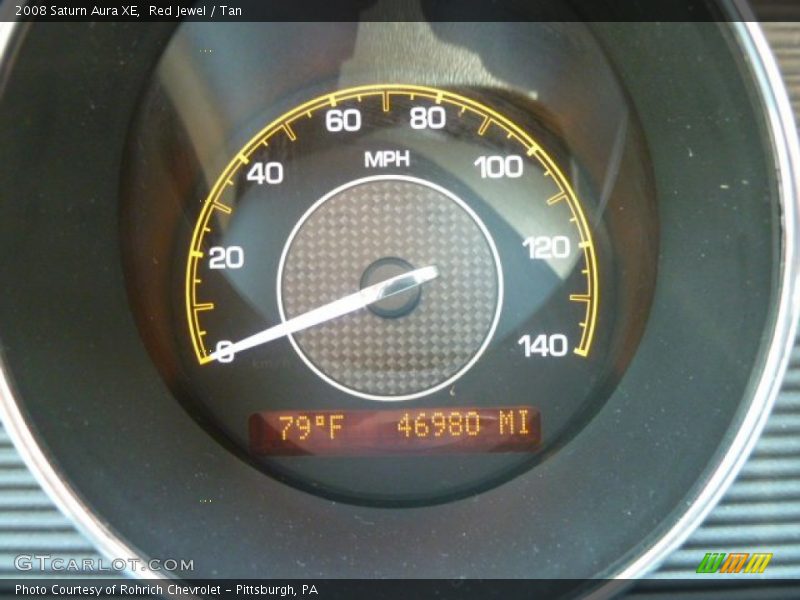 Red Jewel / Tan 2008 Saturn Aura XE