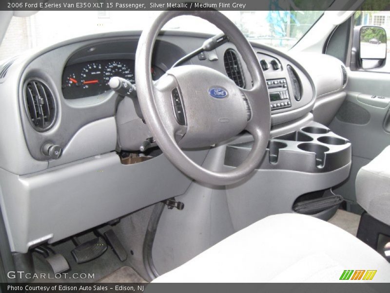 Silver Metallic / Medium Flint Grey 2006 Ford E Series Van E350 XLT 15 Passenger