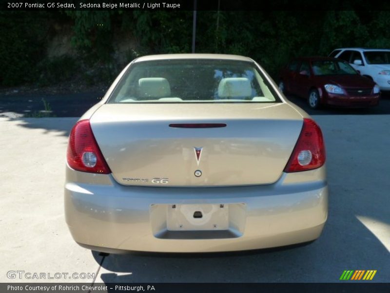 Sedona Beige Metallic / Light Taupe 2007 Pontiac G6 Sedan