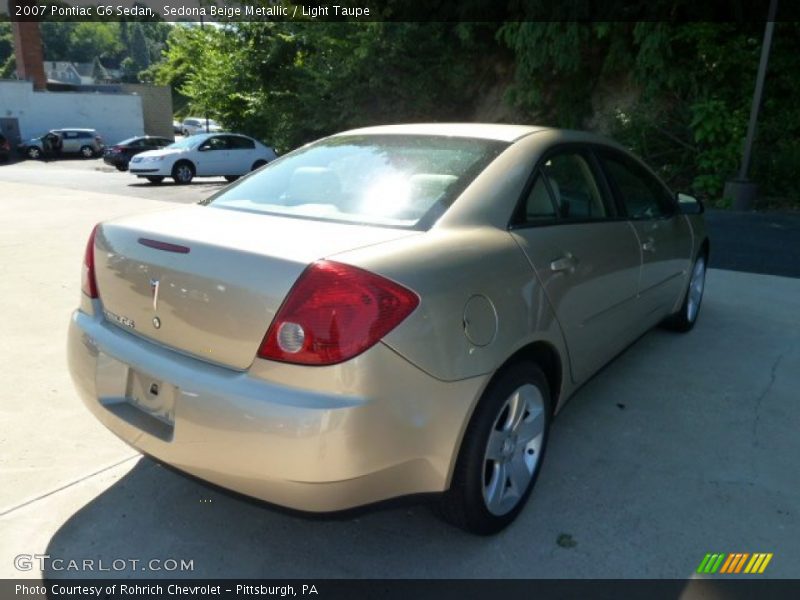 Sedona Beige Metallic / Light Taupe 2007 Pontiac G6 Sedan
