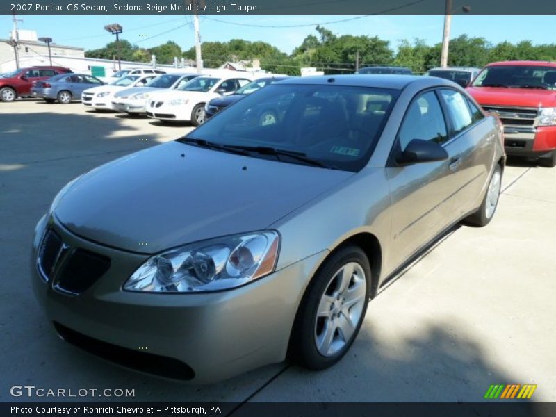 Sedona Beige Metallic / Light Taupe 2007 Pontiac G6 Sedan