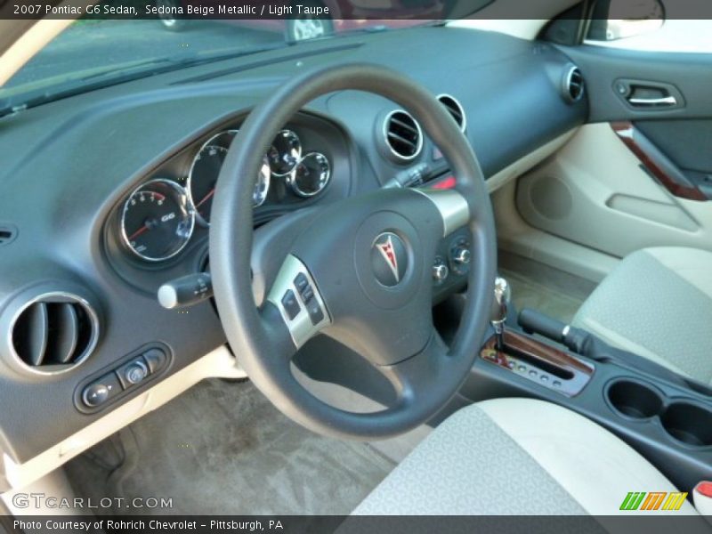 Sedona Beige Metallic / Light Taupe 2007 Pontiac G6 Sedan