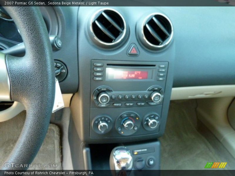 Sedona Beige Metallic / Light Taupe 2007 Pontiac G6 Sedan