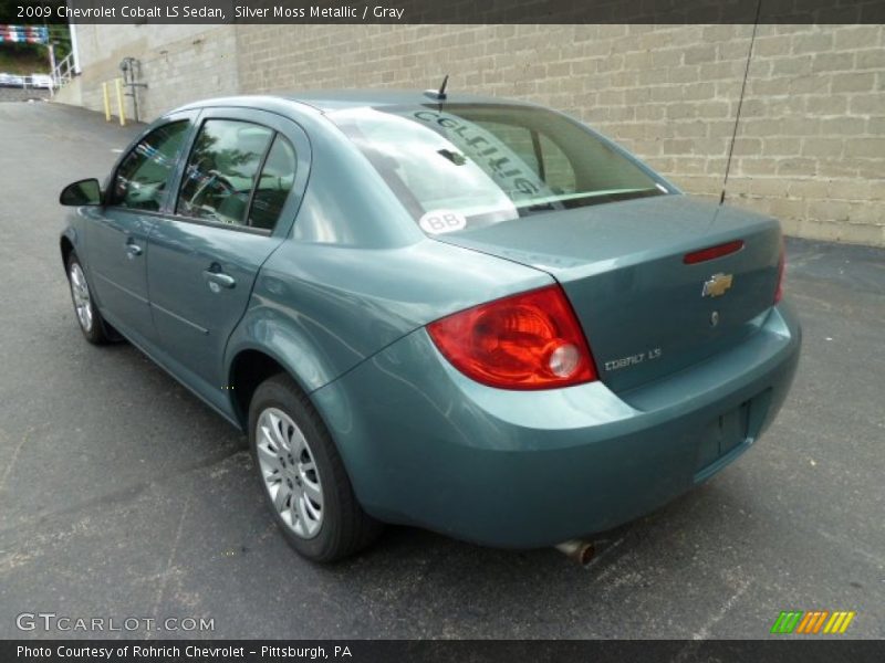 Silver Moss Metallic / Gray 2009 Chevrolet Cobalt LS Sedan