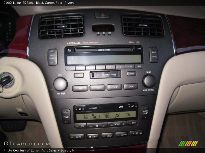 Black Garnet Pearl / Ivory 2002 Lexus ES 300