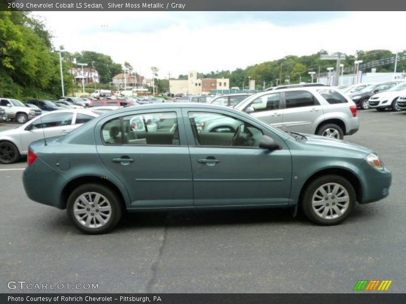 Silver Moss Metallic / Gray 2009 Chevrolet Cobalt LS Sedan