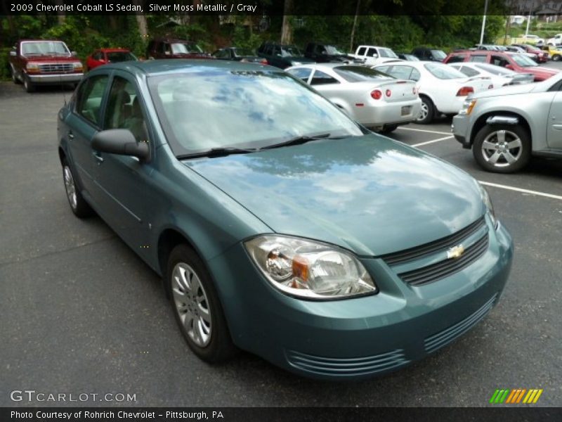 Silver Moss Metallic / Gray 2009 Chevrolet Cobalt LS Sedan