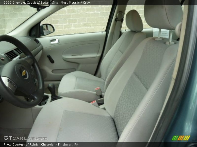 Silver Moss Metallic / Gray 2009 Chevrolet Cobalt LS Sedan