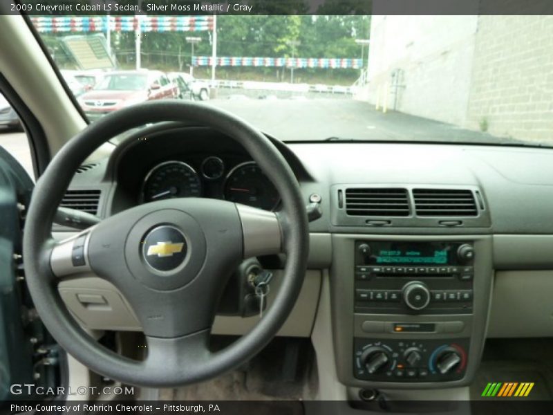 Silver Moss Metallic / Gray 2009 Chevrolet Cobalt LS Sedan