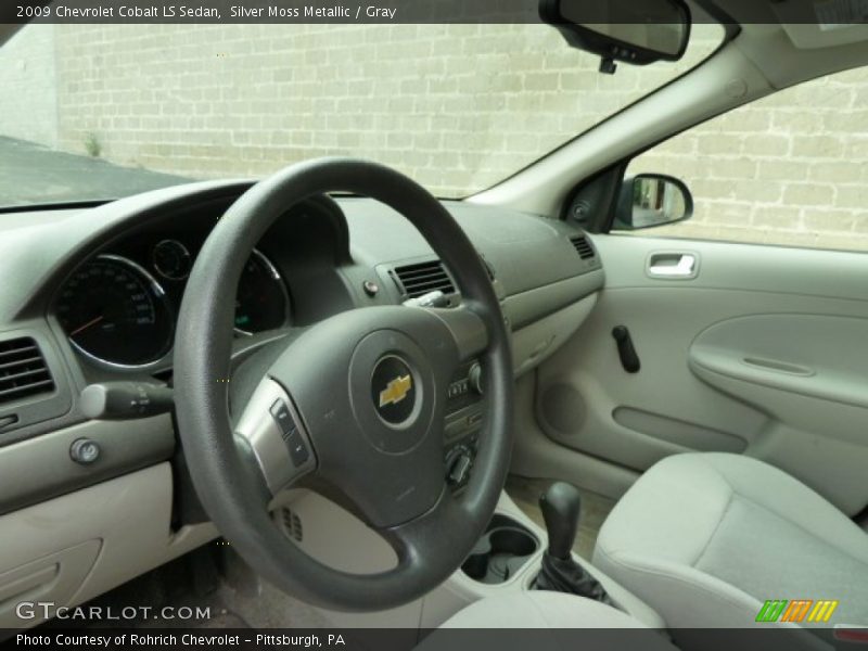 Silver Moss Metallic / Gray 2009 Chevrolet Cobalt LS Sedan