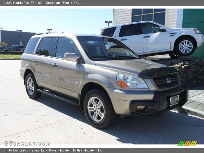 Sandstone Metallic / Saddle 2003 Honda Pilot EX 4WD