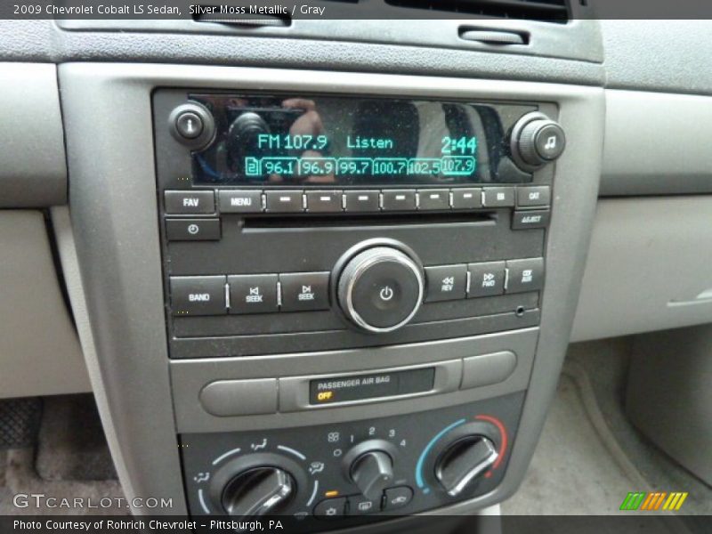 Silver Moss Metallic / Gray 2009 Chevrolet Cobalt LS Sedan