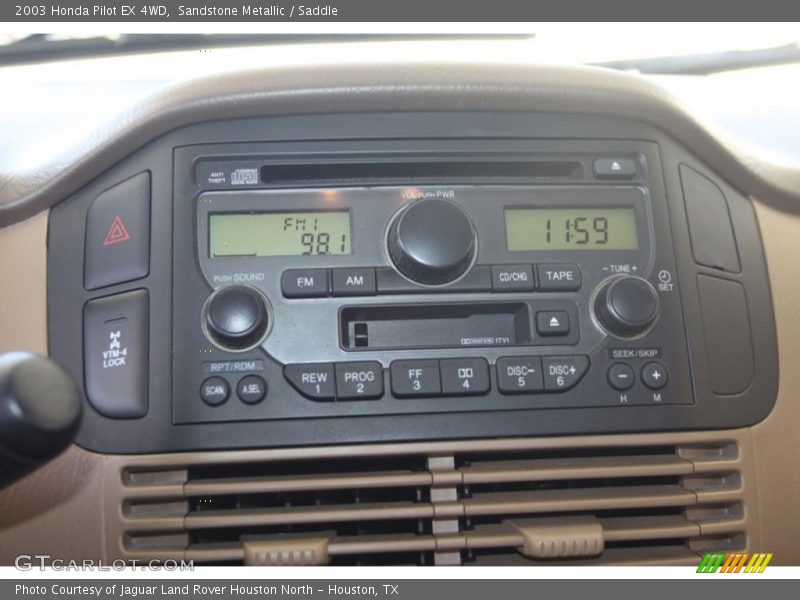 Sandstone Metallic / Saddle 2003 Honda Pilot EX 4WD