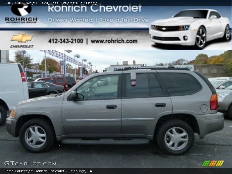 Steel Gray Metallic / Ebony 2007 GMC Envoy SLT 4x4